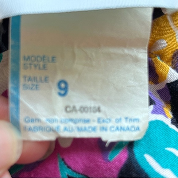 Vintage Algro-Ettes Floral Halter Fit and Flare Dress Midi Womens Size 9 Canada - Picture 9 of 16